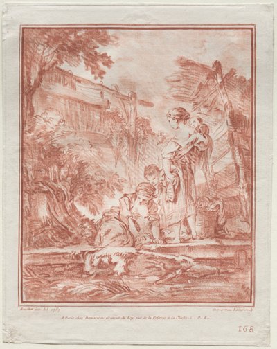 《华盛顿女人》，1767年。 作者 吉尔斯·德玛多（Gilles Demarteau）