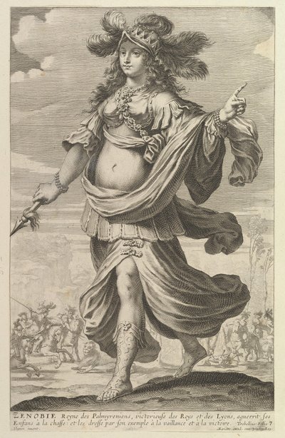 Zénobie, 1647.创作人：吉勒-卢塞，亚伯拉罕-博塞。 作者 Gilles Rousselet 和 Abraham Bosse