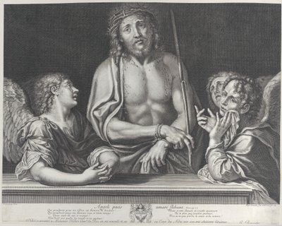 有三个天使的《Ecce Homo》，1634-86。 作者 吉尔·罗素（Gilles Rousselet）