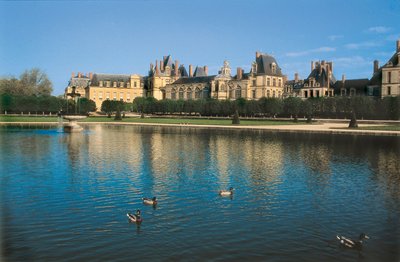 法国塞纳河和马恩省 (Seine-et-Marne) 的枫丹白露城堡。 Gilles Le Breton 的建筑（大约 作者 吉尔（Gilles）和Delorme Philibert Le Breton