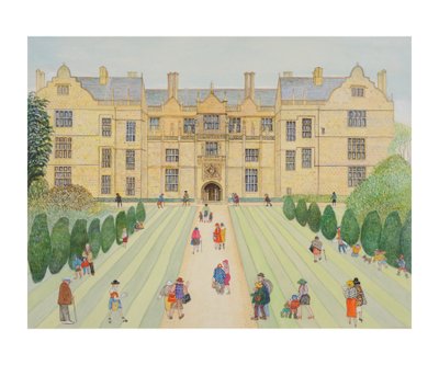 Montacute House（纸上的wc） 作者 吉莲·劳森（Gillian Lawson）