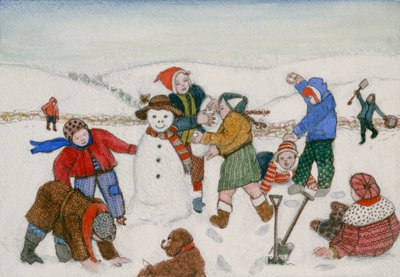 在雪地里玩耍 作者 吉莲·劳森（Gillian Lawson）