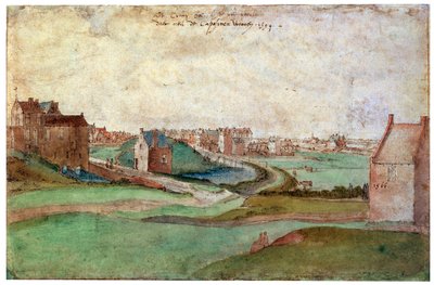 1566年在安特卫普附近的风景。 作者 吉利斯·莫斯塔尔特（Gillis Mostaert）