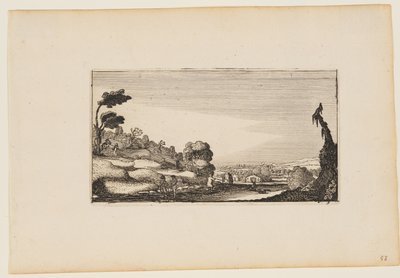 丘陵全景，选自《带人物的十二幅风景画 作者 吉利斯·范·舍恩德尔（Gillis van Scheyndel）