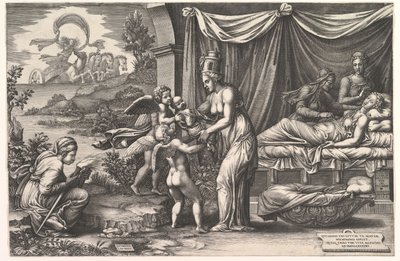 出生寓言，1558年。 作者 乔治·吉西（Giorgio Ghisi）