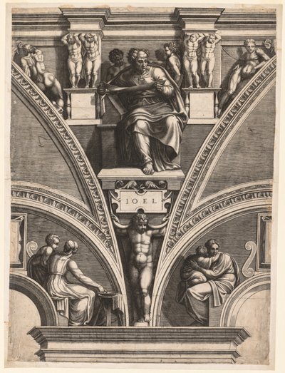 先知乔尔，1570年代初期。 作者 乔治·吉西（Giorgio Ghisi）