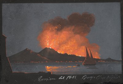 那不勒斯，维苏威火山爆发 作者 乔治玻璃