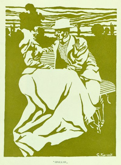 田园诗》，发表于 Novissima 作者 乔治·基纳克（Giorgio Kienerk）