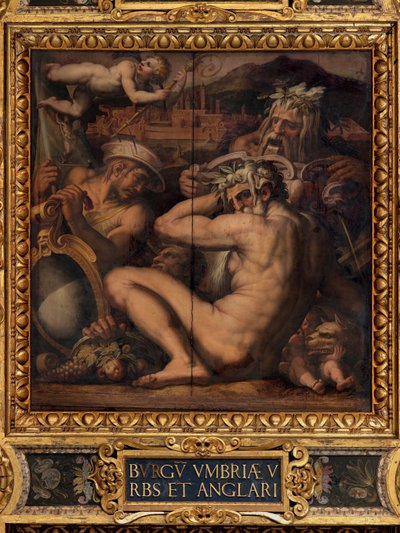 Borgo San Sepolcro和Anghiari的寓言 作者 Giorgio Vasari