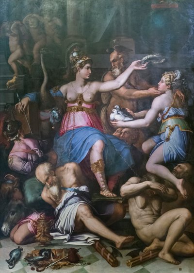 正义、真理与恶习的寓言 作者 乔治·瓦萨里（Giorgio Vasari）