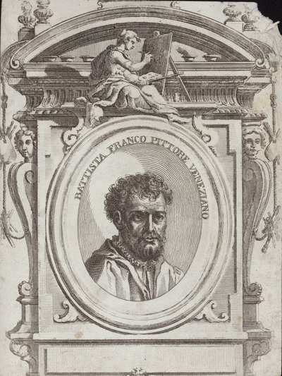 Baptist Franco Veneziano，出生于意大利艺术家Giovanni Battista Franco。雕刻Giorgio Vasari 作者 乔治·瓦萨里（Giorgio Vasari）