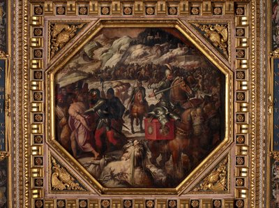 在卡森提诺击败威尼斯人 作者 乔治·瓦萨里（Giorgio Vasari）