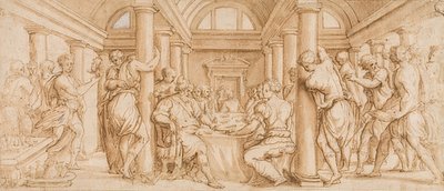 以斯帖和艾哈薇薇拉的婚礼盛宴 作者 乔治·瓦萨里（Giorgio Vasari）
