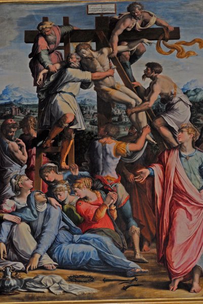 耶稣从十字架上被废黜 作者 乔治·瓦萨里（Giorgio Vasari）