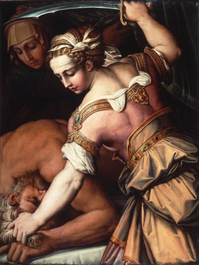 朱迪思与霍罗费恩，约 1554 年（木板油画） 作者 乔治·瓦萨里（Giorgio Vasari）