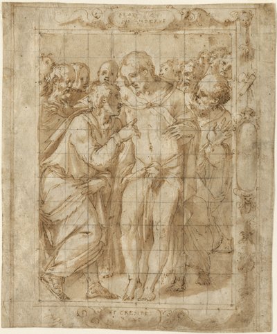 圣托马斯的难以置信，约1556-57年 作者 乔治·瓦萨里（Giorgio Vasari）