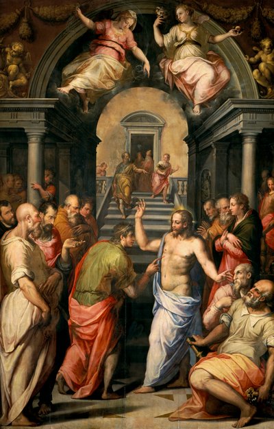 圣托马斯的Incredulity，1572年 作者 乔治·瓦萨里（Giorgio Vasari）