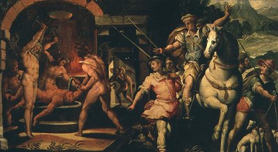 雨果伯爵的幻象》（布面油画） 作者 乔治·瓦萨里（Giorgio Vasari）