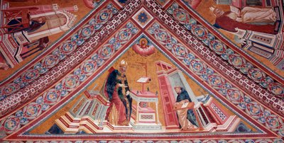 The Doctors of the Church: Saint Augustine of Hippo (fresco 作者 乔托（c.1266 1337）