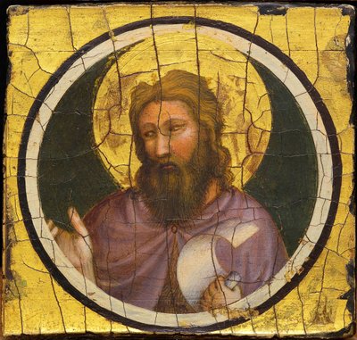 Saint John the Baptist par Giotto di Bondone (1266-1377). Tempera on panel, ca 1320, Ente Cassa di Risparmio, Firenze 作者 乔托（c.1266 1337）