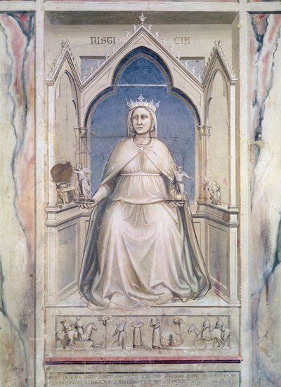 司法寓言，c.1305（壁画） 作者 Giotto di Bondone