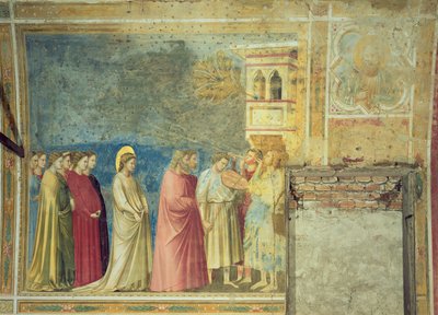 Virgins婚礼游行，c.1305（修复后） 作者 乔托迪邦多内