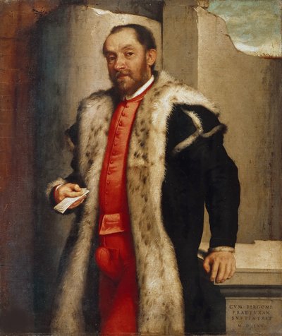 安东尼奥-纳瓦格罗的画像，1565年。 作者 乔万·巴蒂斯塔·莫罗尼