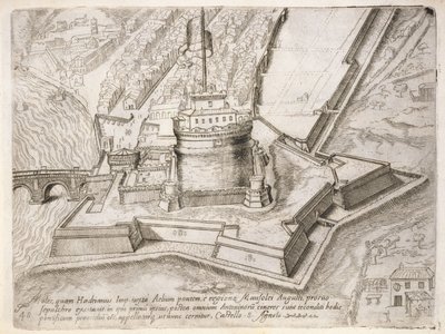 Hadrian墓，来自&39;Cosmo Medici Duci florentinor&39;，于1569年出版 作者 Giovanantonio Dosio