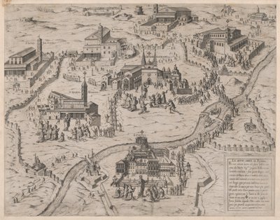 Speculum Romanae Magnificentiae：The Seven Churches of Rome Le Sette Chiese di Roma, 1575., 1575. 作者 乔瓦尼·安布罗焦·布兰比利亚。