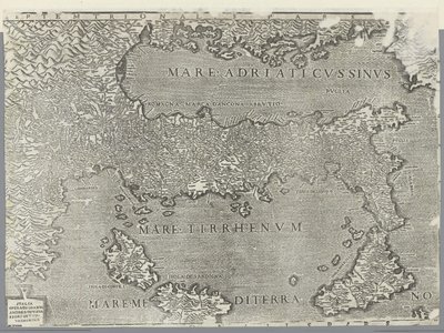 意大利地图 作者 乔瓦尼·安德烈·瓦瓦索尔