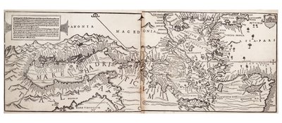 瓦瓦索雷地中海海图，据说是现存最早的印刷海图 作者 乔瓦尼·安德烈·瓦瓦索尔