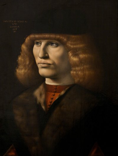 Portrait of a young man, c.1500 (oil on panel) 作者 乔瓦尼·安东尼奥·博尔特拉菲奥