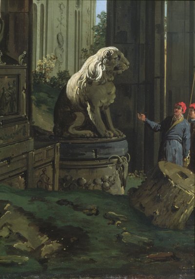详细信息“Capriccio with Motifs from Padua”，c.1756 作者 乔瓦尼·安东尼奥运河（Canaletto）
