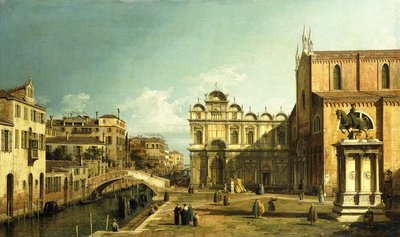 坎普·桑蒂·乔瓦尼·保罗大教堂，威尼斯，1738-9年 作者 乔瓦尼·安东尼奥运河（Canaletto）