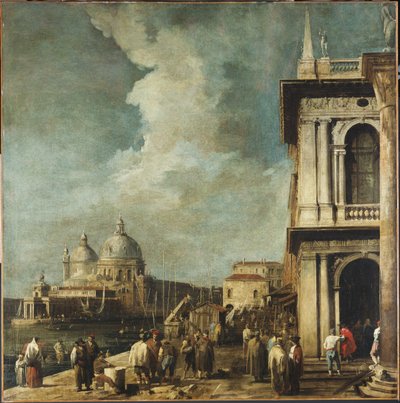 从皮亚泽塔到威尼斯大运河的入口 作者 乔瓦尼·安东尼奥运河（Canaletto）