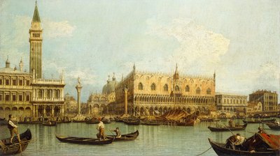 Bacino di S. Marco的威尼斯Molo， 作者 乔瓦尼·安东尼奥运河（Canaletto）