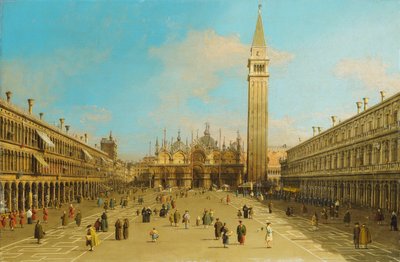 威尼斯圣马可广场，向东， 作者 乔瓦尼·安东尼奥运河（Canaletto）