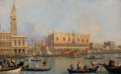 1755年之前在威尼斯总督宫的视图 作者 乔瓦尼·安东尼奥运河（Canaletto）
