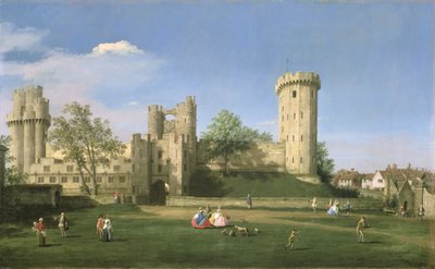 沃里克城堡，庭院前东，1752年 作者 乔瓦尼·安东尼奥运河（Canaletto）
