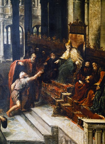 渔夫将戒指交给威尼斯总督巴托洛梅奥·格拉迪尼戈 作者 Giovanni Antonio Guardi