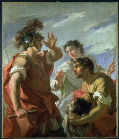 凯撒亚历山大大帝之前（1724-25） 作者 Giovanni Antonio Pellegrini