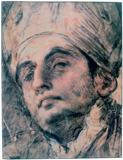 人像研究，c1676-1727 作者 乔凡尼·安东尼奥·佩莱格里尼