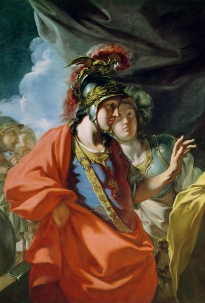 亚历山大大帝（公元前356-323）在大流士三世家族（公元前330年）前的赦免（详情为155522） 作者 乔凡尼·安东尼奥·佩莱格里尼