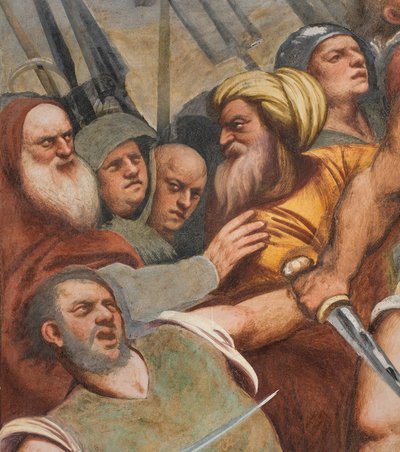Central Aisle, First South Span, Christ nailed to the Cross, The Pordenone 作者 乔凡尼·安东尼奥·波代诺内