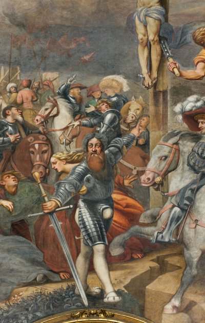 Counterfaccata, IL Pordenone, Crucifixion 1520-21, Detail 作者 乔凡尼·安东尼奥·波代诺内