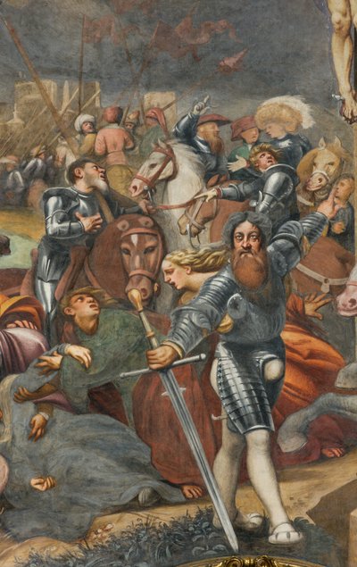 Counterfaccata, IL Pordenone, 受难 1520-21, 细节 作者 乔凡尼·安东尼奥·波代诺内