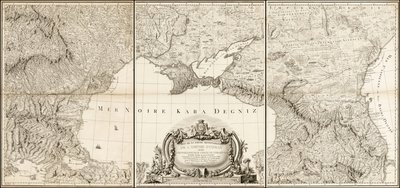 1774 年黑海及土耳其和俄罗斯帝国邻近地区地图 作者 乔凡尼·安东尼奥·里兹·赞尼