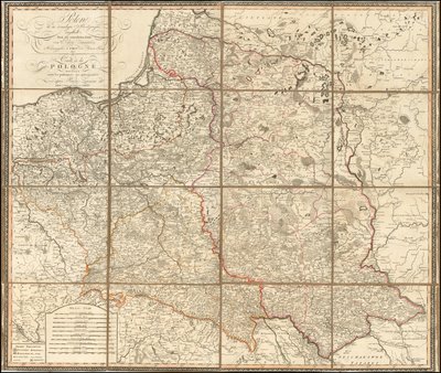 1807 年波兰地图 作者 乔凡尼·安东尼奥·里兹·赞尼