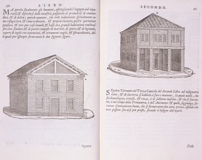 住房的发展，来自&39;Della Architettura&39;，1590年出版 作者 乔凡尼·安东尼奥·鲁斯科尼