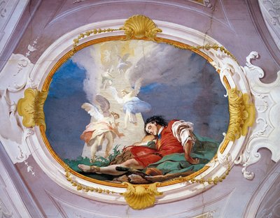 Giambattista Tiepolo（1696-1770）的寓言，壁画，大主教宫，乌迪内 作者 乔凡尼·巴蒂斯塔·提埃波罗